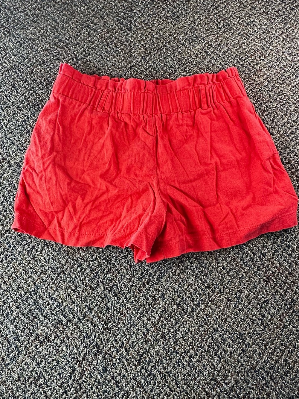 Have Women's Bright Orange High-Waist Elastic Shorts